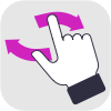 Two finger rotate - Gesture