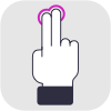 Two finger tap - Gesture